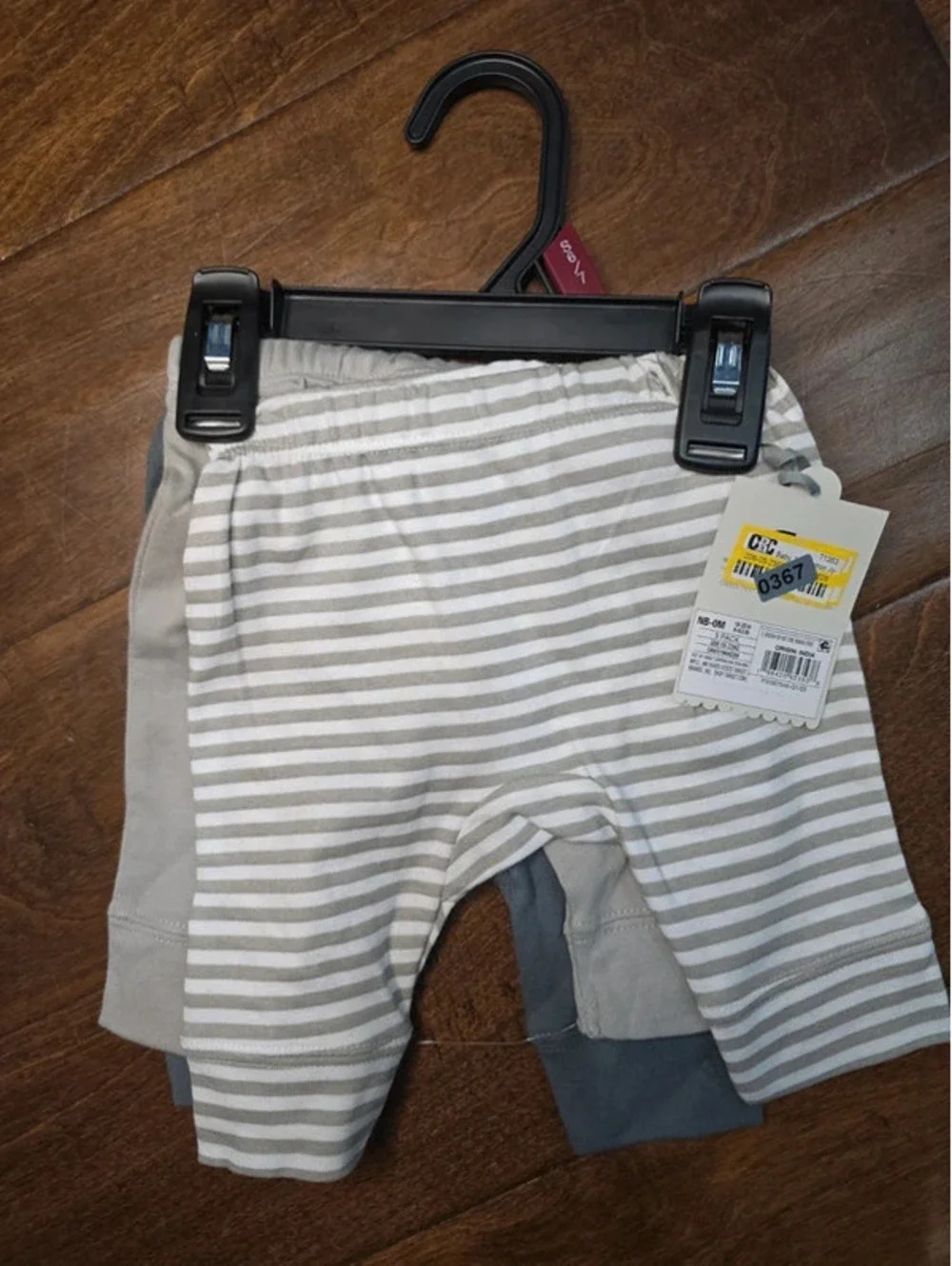 Newborn brand new three pack of pants from cloud island item 367G5